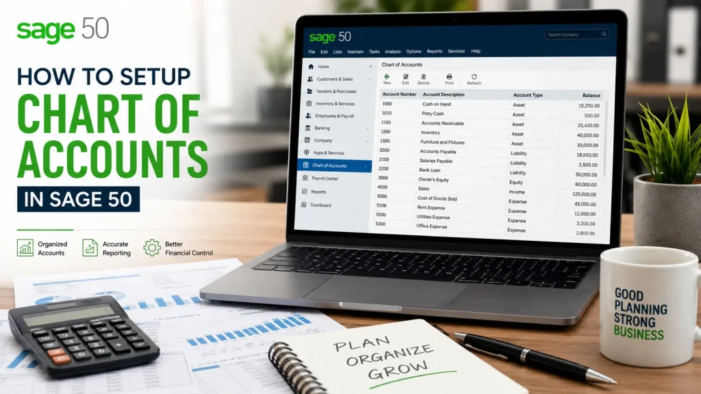 How To Setup Chart Of Accounts In Sage 50