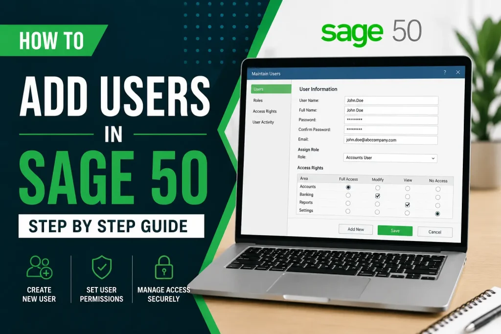 How To Add Users In Sage 50