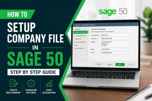 How To Setup Company File In Sage 50